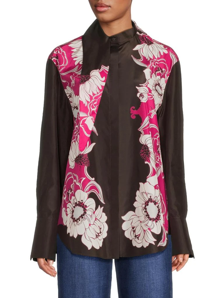Valentino Floral Silk Shirt 1