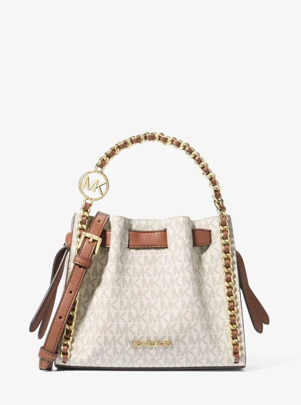 michael_kors Mina Small Signature Logo Chain Crossbody Bag 1