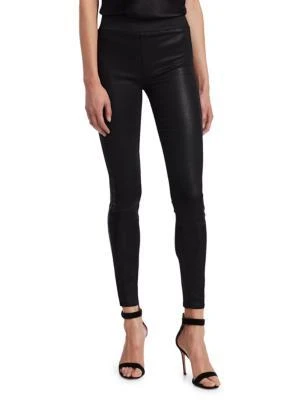 L
Agence Rochelle High Rise Coated Skinny Leggings