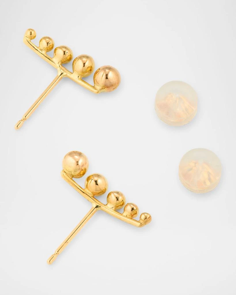 POPPY FINCH 18K Yellow Gold Ball Climber Earrings 4
