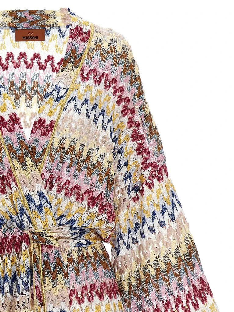Missoni Missoni Lame Wave Belted Knitted Cardigan 3