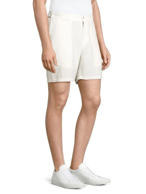 Onia Linen Flat Front Shorts 3