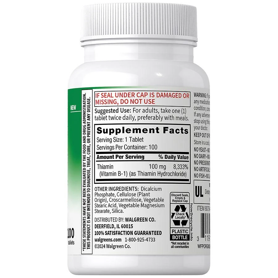 Walgreens Free & Pure B-1 Tablets 3