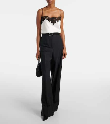 Stella McCartney High-rise wool wide-leg pants 2