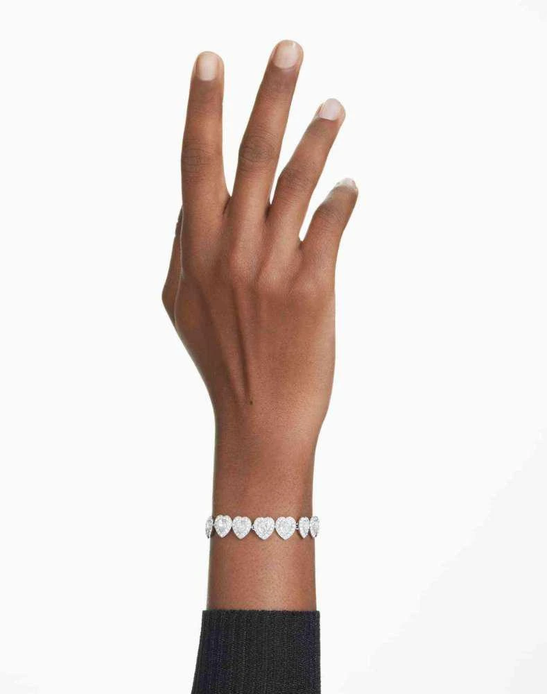 Swarovski Swarovski X Ariana Grande tennis bracelet with rhodium plate in white 3