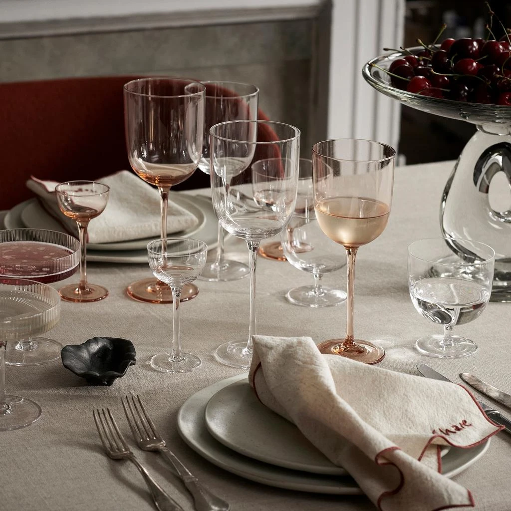 Ferm Living Host Red Wine Glasses - Set of 2 - Blush 3