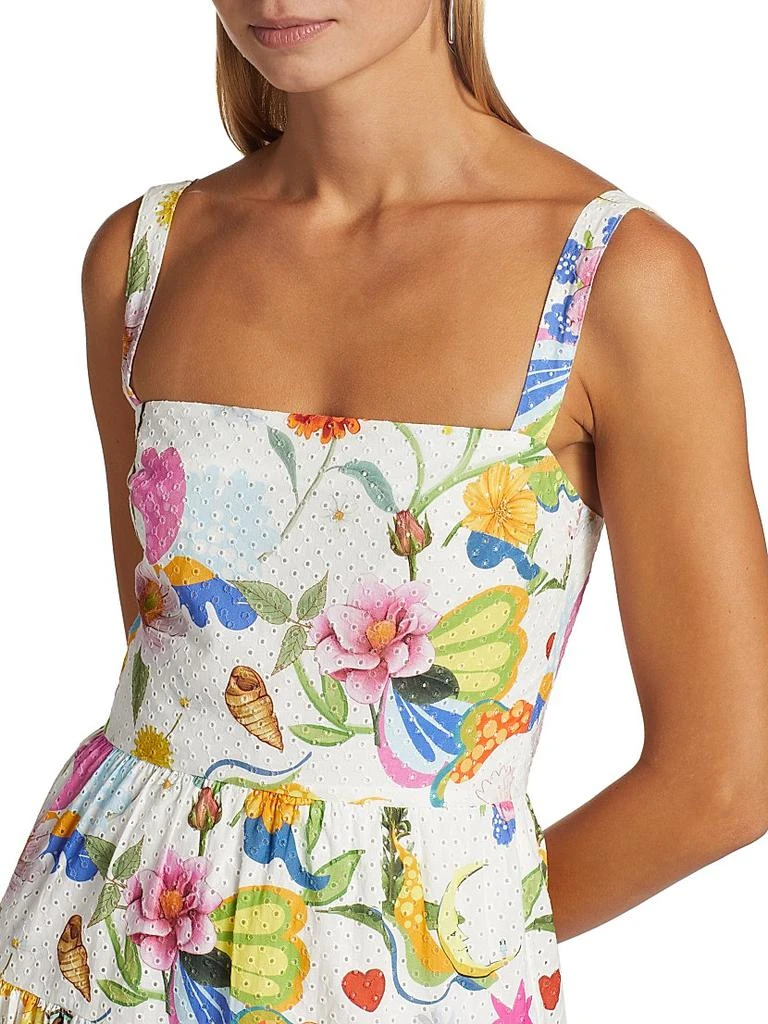 Borgo de Nor Freddie Floral Eyelet Cotton Minidress 6
