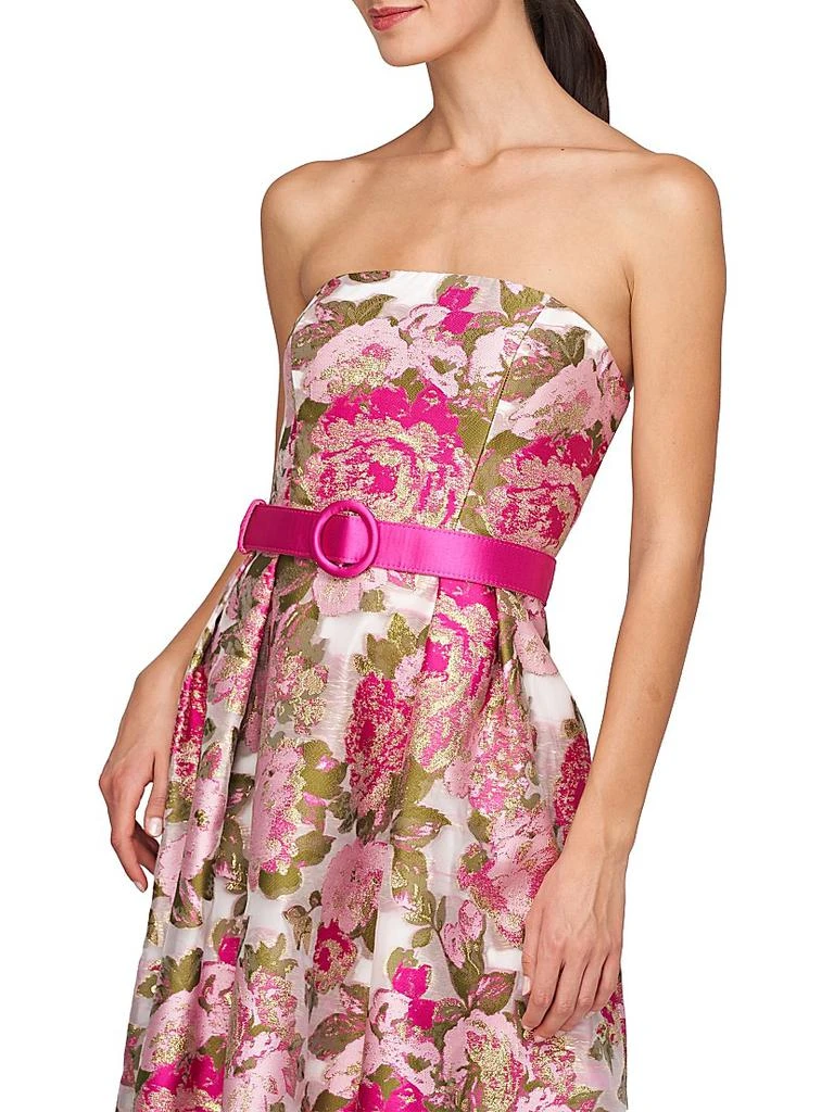 Kay Unger Bella Metallic Jacquard Hi-Low Gown - Dresses & Skirts - Free  Shipping - BeyondStyle