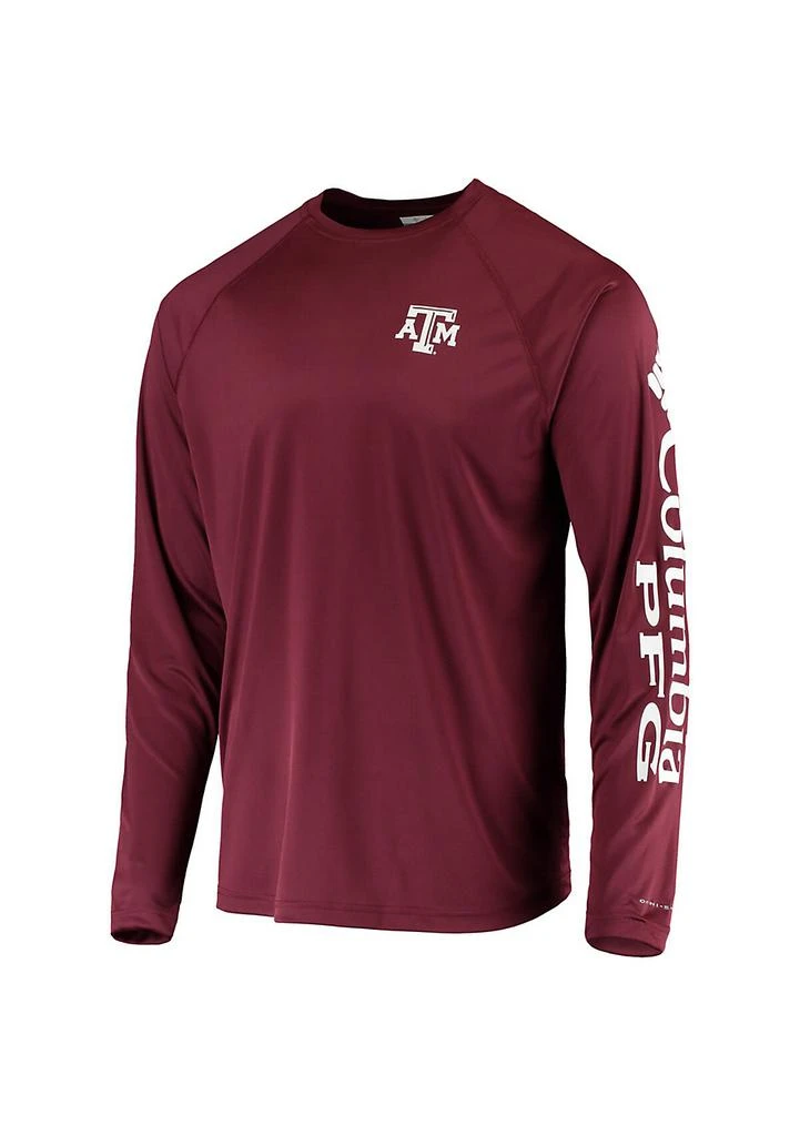 Columbia NCAA Texas A&M Aggies Terminal Tackle Omni-Shade Raglan Long Sleeve T-Shirt 2