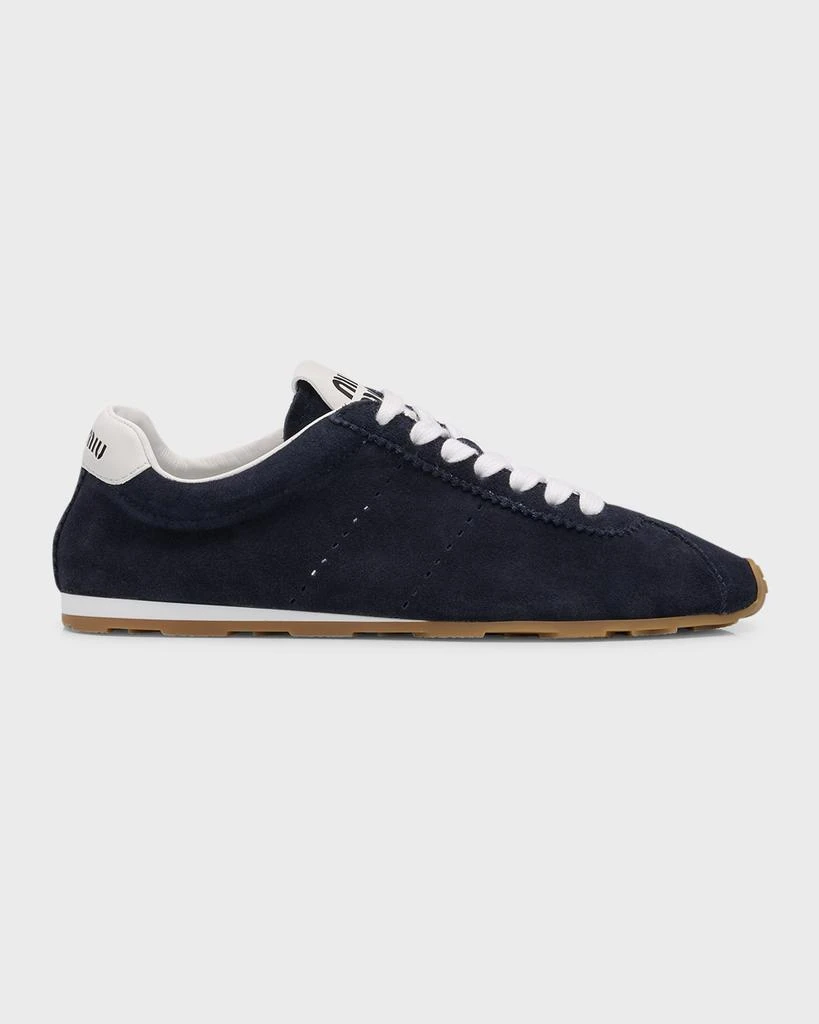 Miu Miu Suede Bicolor Retro Trainer Sneakers 1
