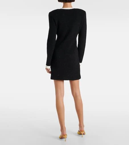 Self Portrait Cotton and wool-blend minidress 3