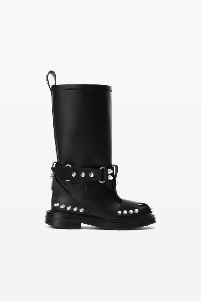 ショートブーツ・ブーティ Nova 105 Ankle Boots - Alexander Wang - Leather - Black Alexander Wang Women's Nova 105 Studded Ankle Boots