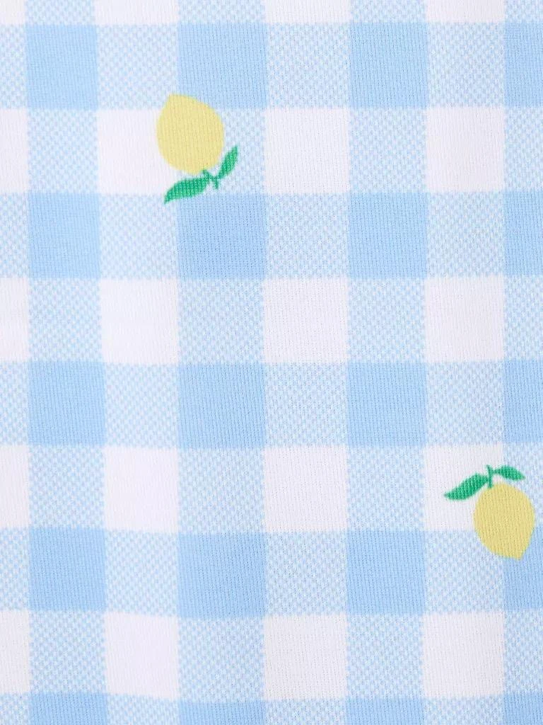 Janie and Jack Baby's Lemon Gingham Rash Guard Romper Swimsuit 4