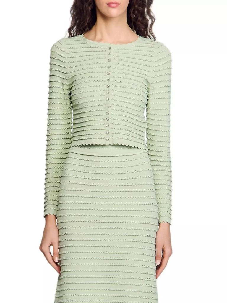 Sandro Rhinestone Cardigan 5