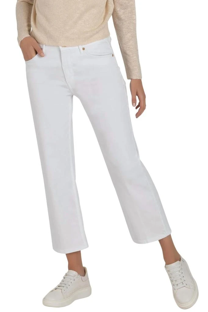 MAC Culotte Jeans In White 2