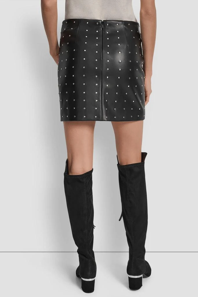 DKNY EMBELLISHED FAUX LEATHER SKIRT - Dresses & Skirts - BeyondStyle