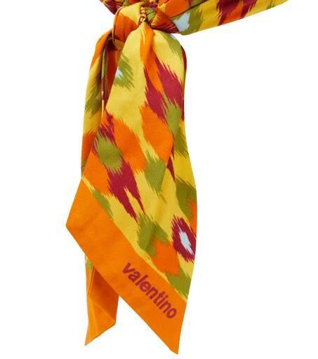 Valentino Printed silk and cotton headscarf 3