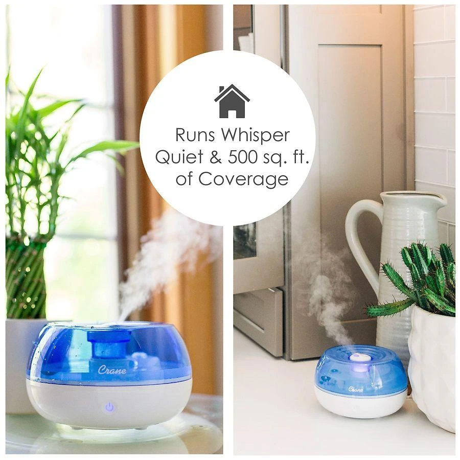 Crane USA Personal Cool Mist Tabletop Humidifier 0.2 Gallons 3