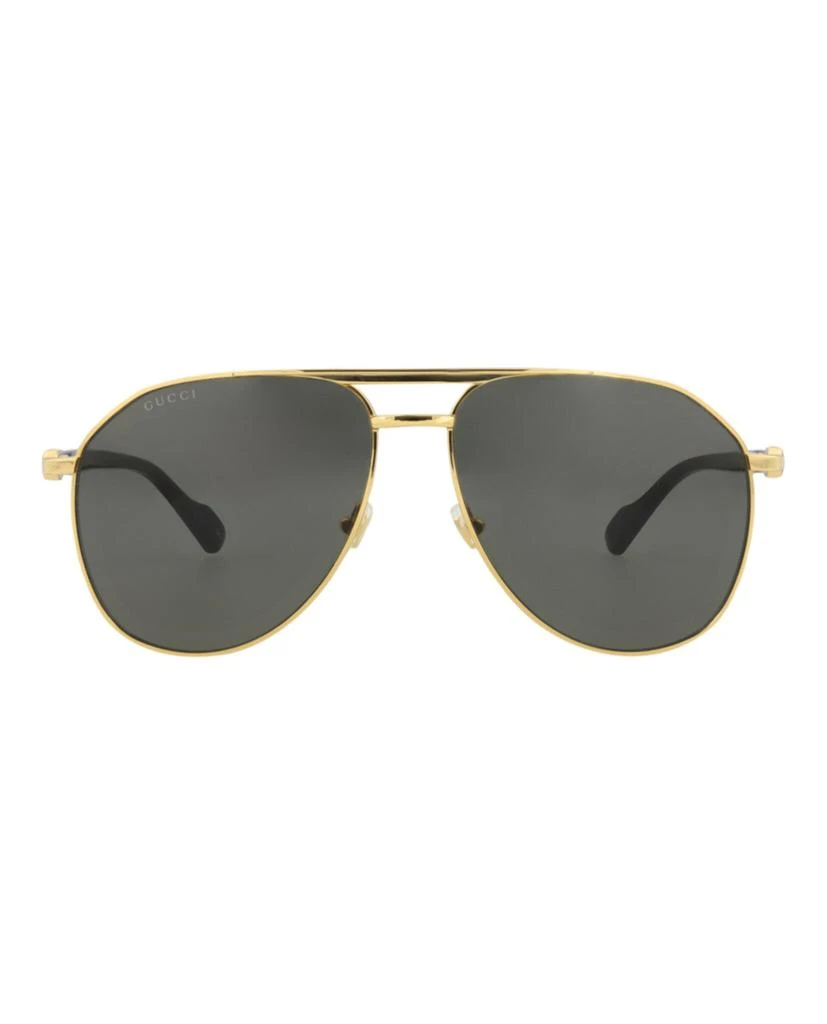 Gucci Aviator-Frame Metal Sunglasses 1