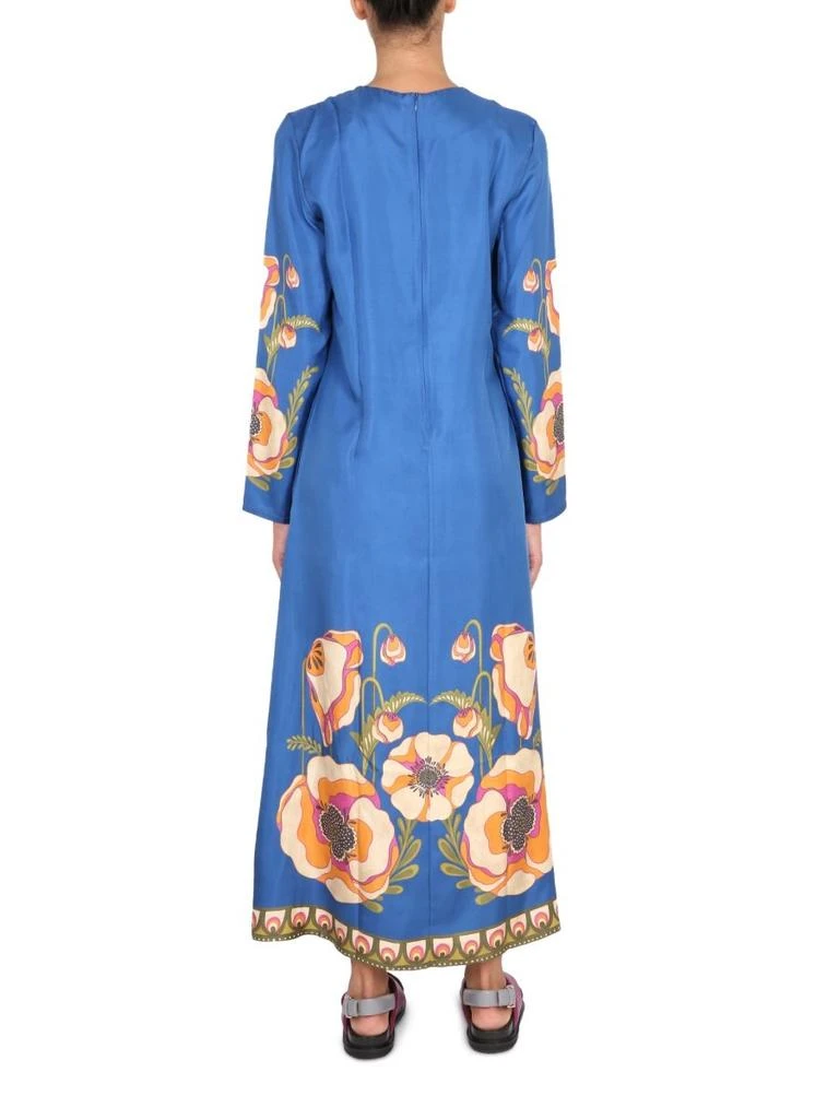 LA DOUBLE J La Doublej Floral Printed Bell Bottom Maxi Dress 2