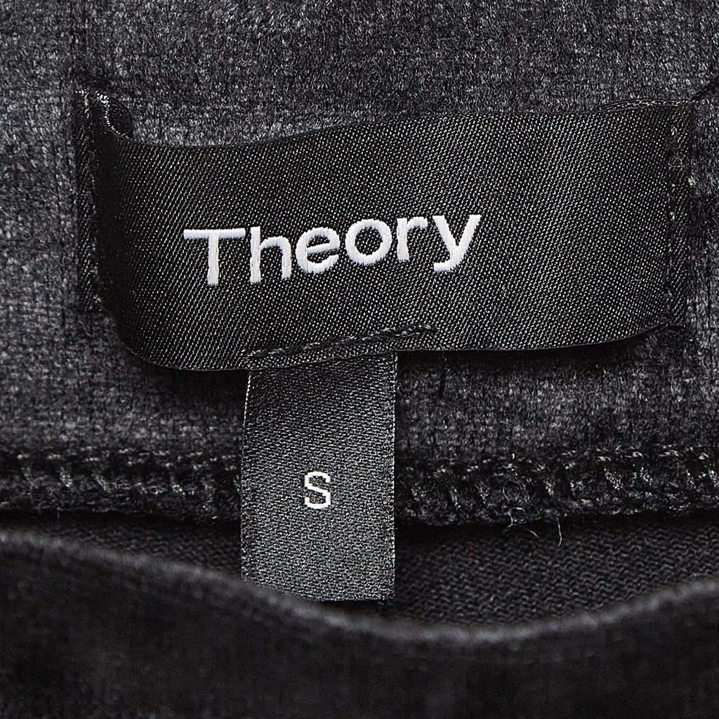 Theory Theory Black Velvet Knit Leggings S 4