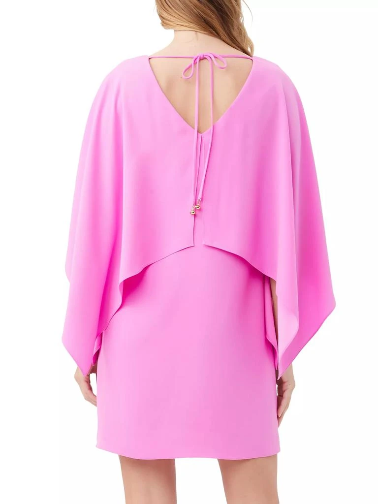 Trina Turk Azzurra Layered Cape Minidress 3