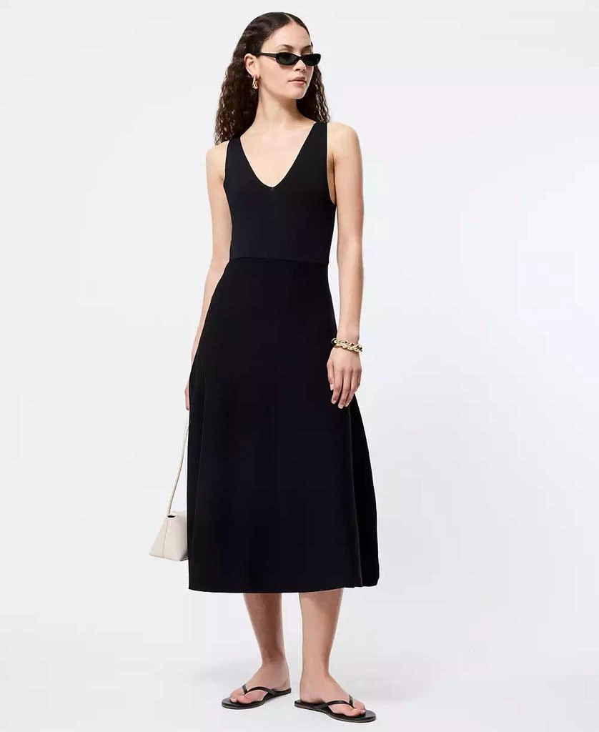 French Connection Women's V-Neck Fit & Flare Midi Dress 6