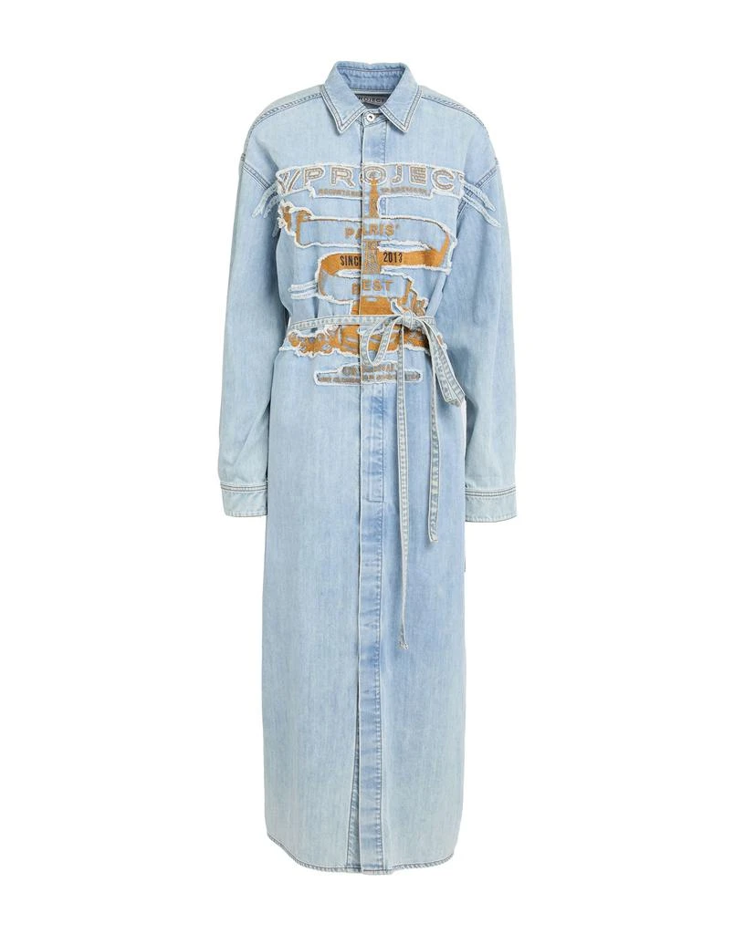 white christmas dresses Denim Doll Front Zipper Mini Dress – Southern Alternative main image 1