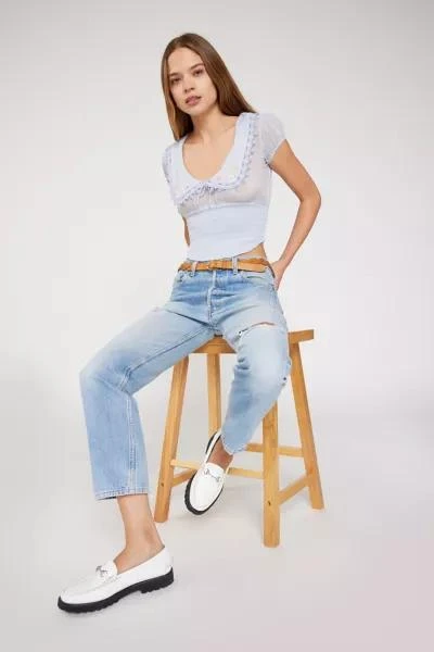 Kimchi Blue Kimchi Blue Frenchie Semi-Sheer Blouse 2