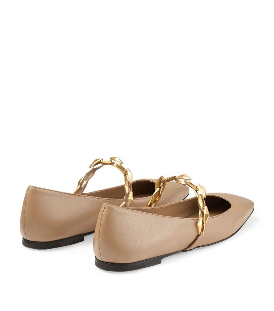Jimmy Choo Diamond Tilda Leather Ballet Flats 3