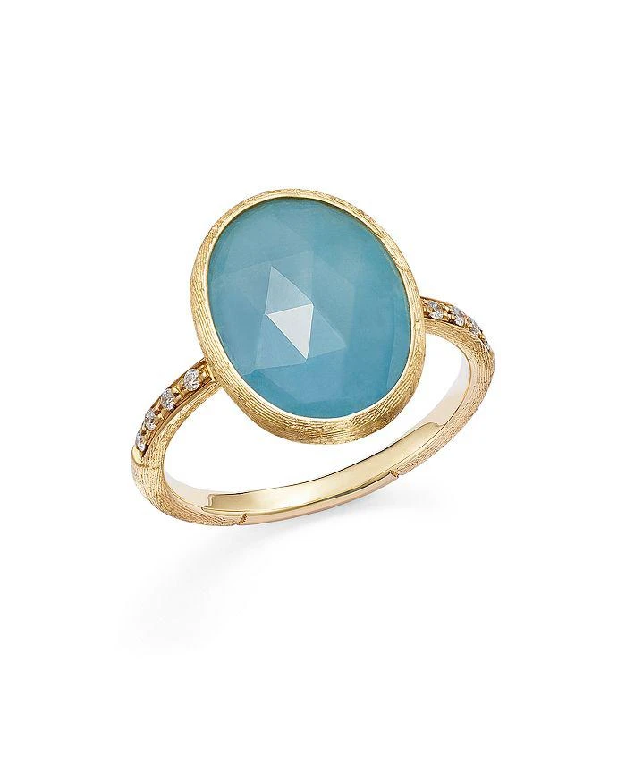 Marco Bicego 18K Yellow Gold Siviglia Aquamarine
Diamond Statement Ring
