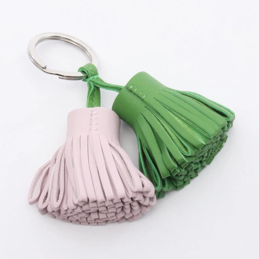 Hermes pink Agneau Milo Handbag Charm (Pre-Owned) 2