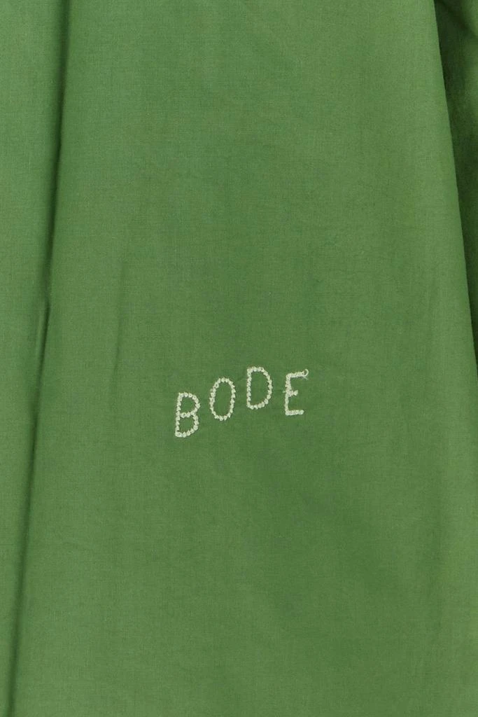 Bode Green cotton shirt 2