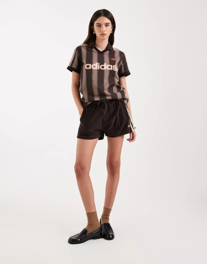 Adidas adidas Originals terry towel shorts in brown