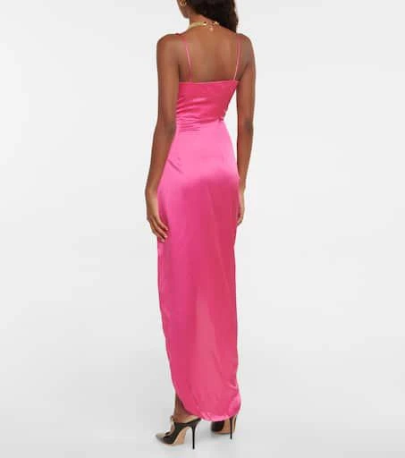Alessandra Rich Embellished silk satin dress 3