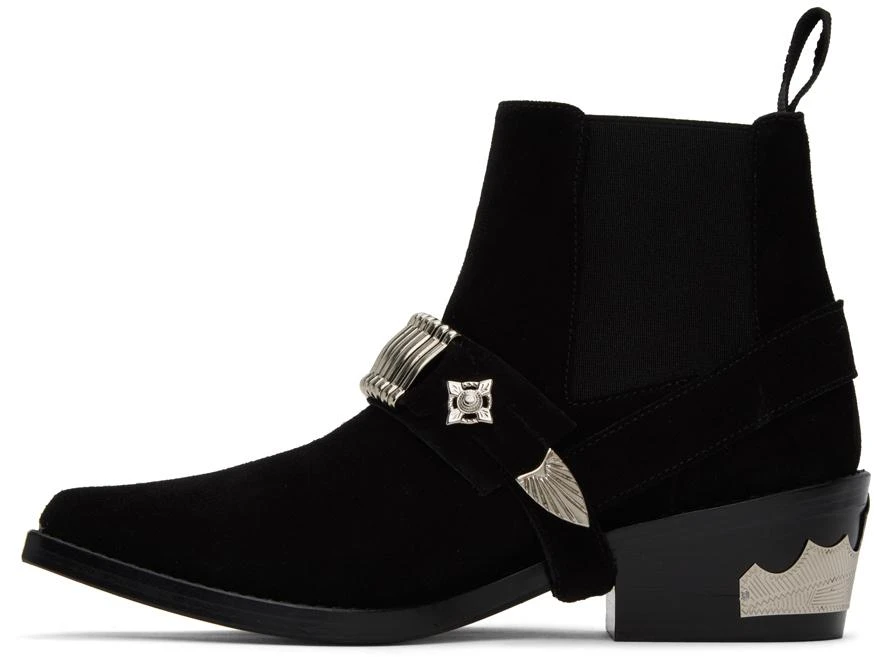 Toga Pulla Black Ankle Strap Chelsea Boots 3