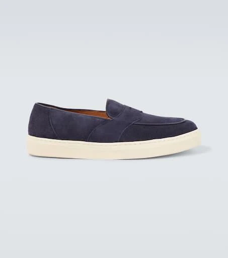 George Cleverley Joey II suede penny loafers 1