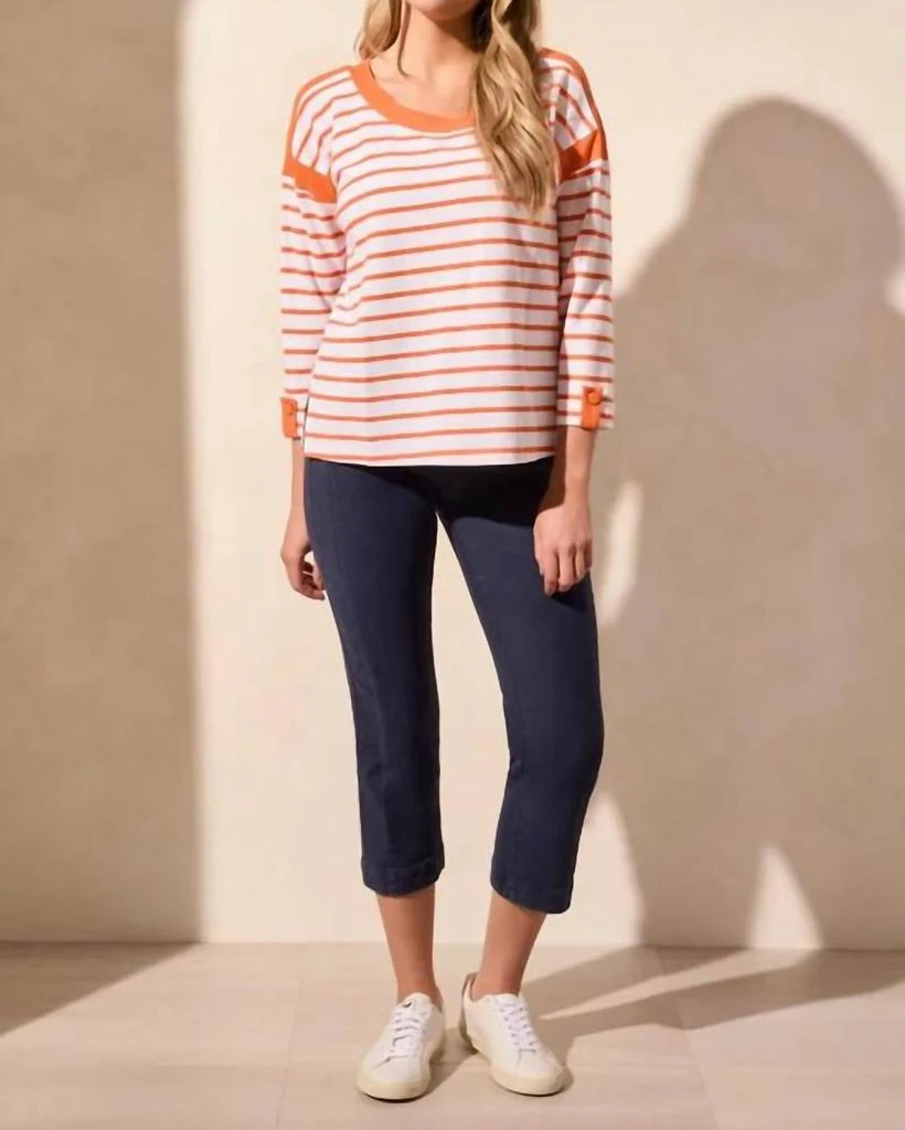 Tribal Tribal - 3/4 Sleeve Boat Neck Top 3