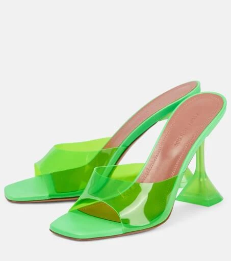 Amina Muaddi Lupita PVC mules 5
