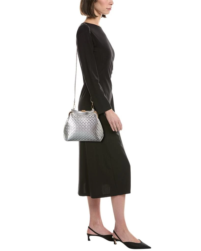 Persaman New York Estelle Kisslock Leather Satchel 4
