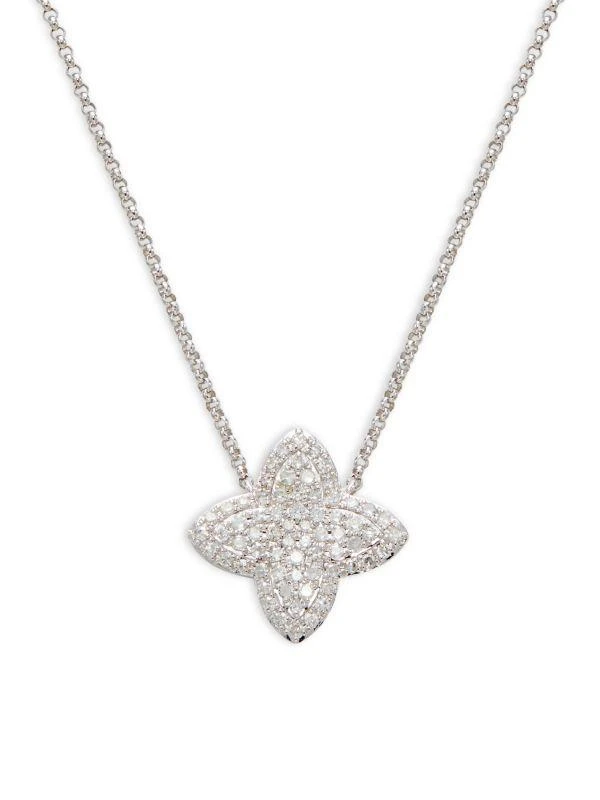 Effy 14K White Gold 
0.27 TCW Diamond Necklace 1