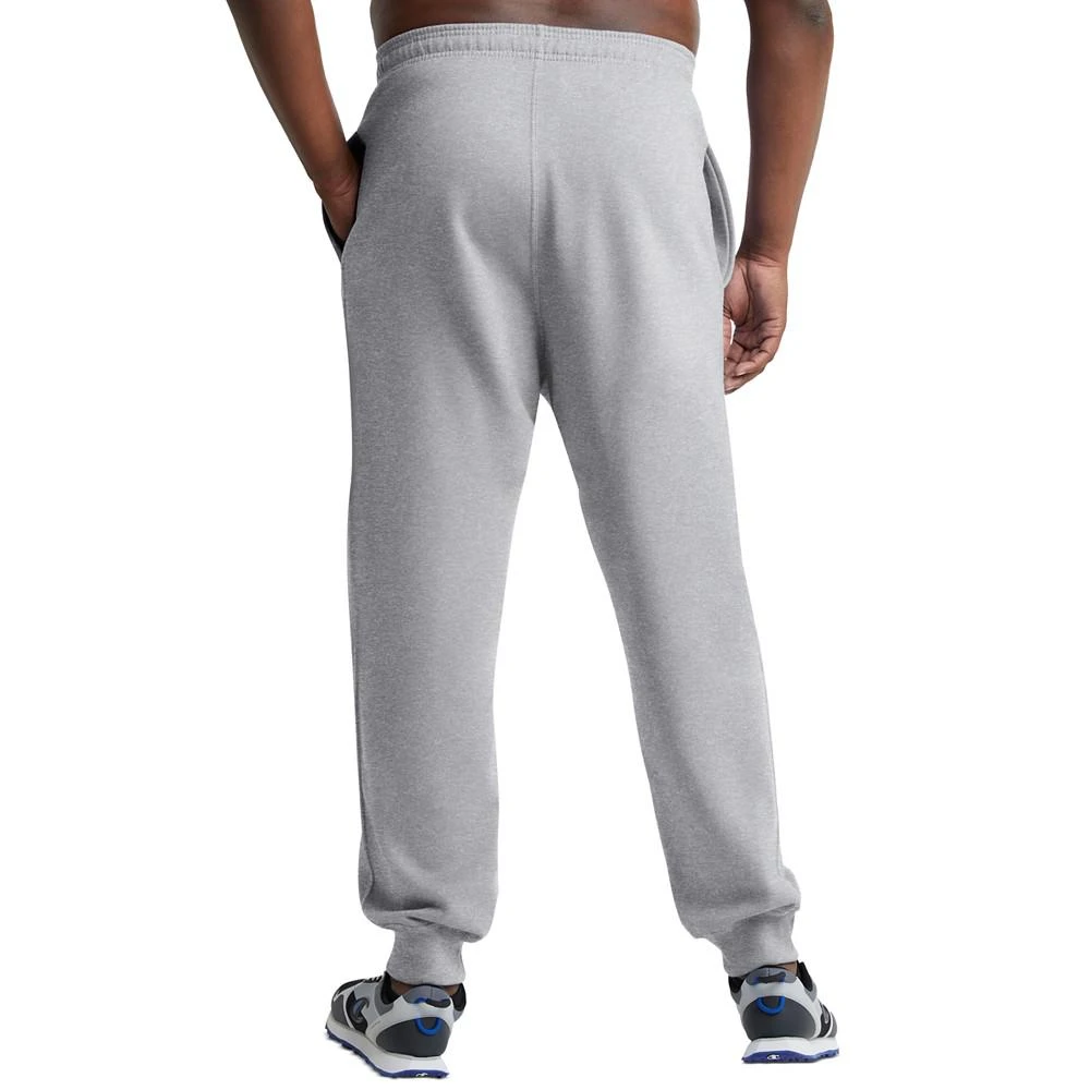 Champion Men's Big & Tall Powerblend Standard-Fit Logo-Print Fleece Joggers 2