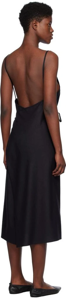 Baserange Black Yumi Apron Midi Dress 3