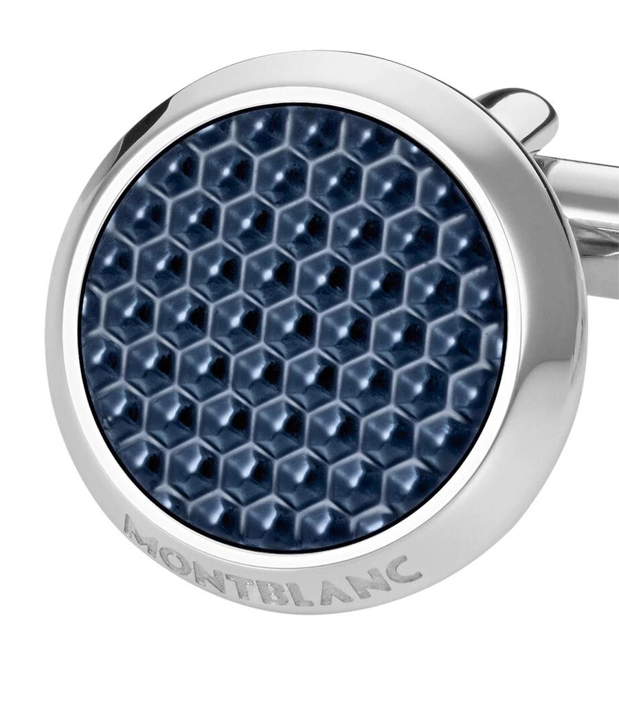 MontBlanc Meisterstück Blue Hour Lacquered Cufflinks 2