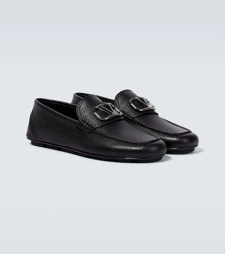 Valentino VLogo Signature leather driving shoes 5