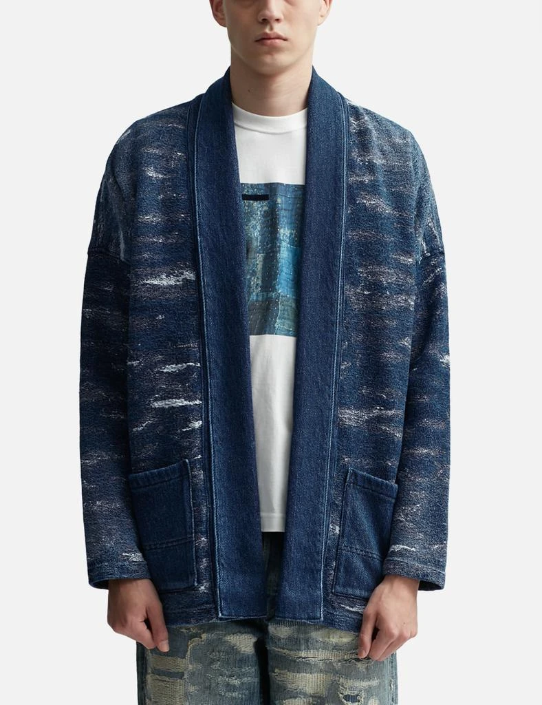 FDMTL JACQUARD DENIM HAORI 2YR WASH 3