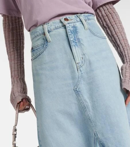 FRAME Dorothy denim maxi skirt 4