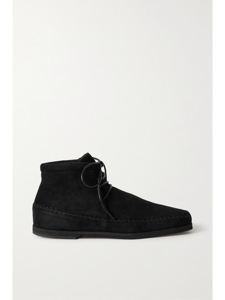 Totême 10mm Minimalist Suede Ballerina Flats - Shoes
