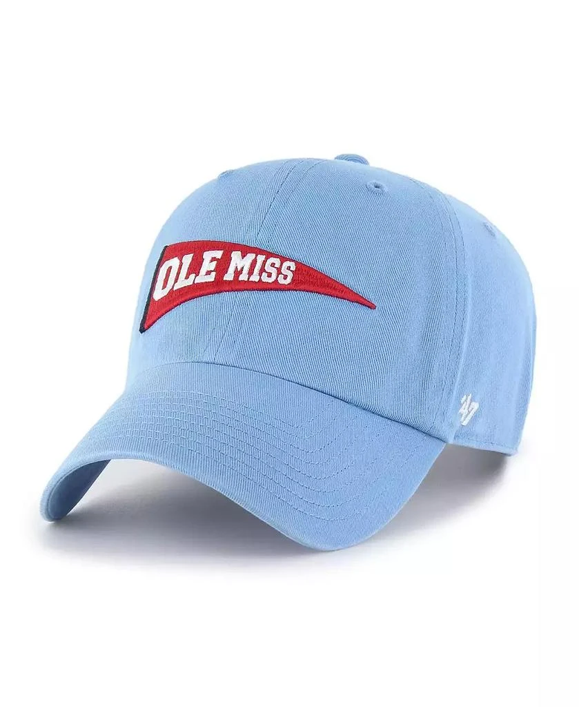 47 Brand Men's Powder Blue Ole Miss Rebels Vault Clean Up Adjustable Hat 1