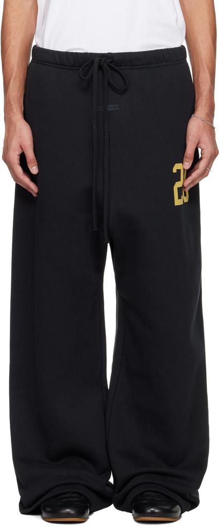 Essentials Black Holiday Lounge Sweatpants
